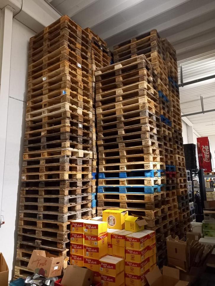 500+ europallets,100+ blauwe pallets en 100+ non-europallets, Doe-het-zelf en Bouw, Hout en Planken, Ophalen