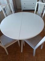 Witte tafel met 4 stoelen, Ophalen
