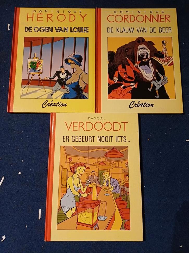 9 albums reeks Création - complete reeks ?, Boeken, Stripverhalen, Zo goed als nieuw, Complete serie of reeks, Ophalen of Verzenden