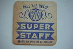 Super Staff Pale Ale Belge Brasserie St Pierre Neeryssche, Collections, Marques de bière, Autres marques, Sous-bock, Enlèvement ou Envoi