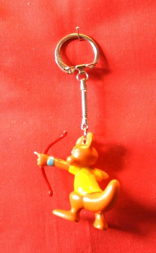 porte cle mascotte walibi tir a l'arc, Collections, Porte-clés, Comme neuf, Peluche ou Figurine, Enlèvement ou Envoi