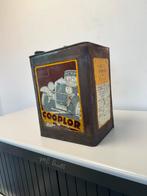 Ancien bidon d'huile COOPLOR rare, Utilisé, Enlèvement ou Envoi, Panneau publicitaire