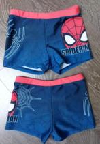 Lot de deux maillots Spiderman 122/128 (7/8 ans), Enlèvement ou Envoi, Utilisé, Garçon, Vêtements de sport ou Maillots de bain