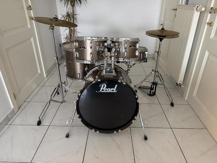 Pearl Drumstel compleet, Muziek en Instrumenten, Drumstellen en Slagwerk, Pearl, Ophalen