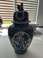 Potiche Royal Sphinx Delfts Maastricht Ancienne Porcelaine, Antiek en Kunst, Ophalen