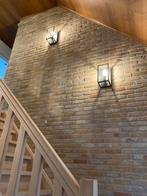 Industriële wandlampen, Huis en Inrichting, Lampen | Wandlampen, Ophalen, Zo goed als nieuw, Glas