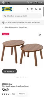 Ikea stockholm walnoot salontafel nieuw, Huis en Inrichting, Ophalen, Minder dan 50 cm, 50 tot 100 cm, Nieuw