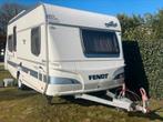 Caravan Fendt 470 met luifel, rondzit, fransbed, fietsenrek, Caravans en Kamperen, Caravans, Schokbreker, Rondzit, Bedrijf, Fendt