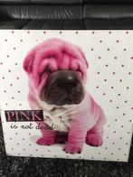 kader met hond "Pink is not dead", Huis en Inrichting, Ophalen, Zo goed als nieuw