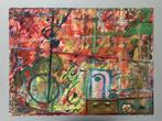 Schilderij van Gratien Dendooven - abstracte compositie, Ophalen of Verzenden