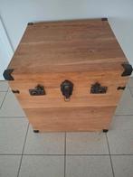 Houten koffer met opbergruimte, Ophalen, Zo goed als nieuw