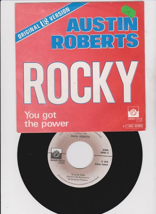 Austin Roberts – Rocky / You Got The Power  1975, CD & DVD, Vinyles Singles, Comme neuf, Single, Pop, 7 pouces, Enlèvement ou Envoi