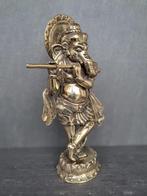 Ganesh speelt fluit/India/Azië/verguld brons, Antiek en Kunst, Ophalen of Verzenden