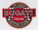 Ducati Classic Motorcycles stoffen opstrijk patch embleem #1, Neuf