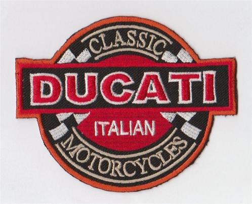 Ducati Classic Motorcycles stoffen opstrijk patch embleem #1, Motoren, Accessoires | Overige, Nieuw, Verzenden