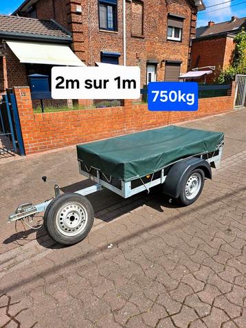 Remorque bâchée simple essieu, Autos : Divers, Remorques, Enlèvement, Comme neuf