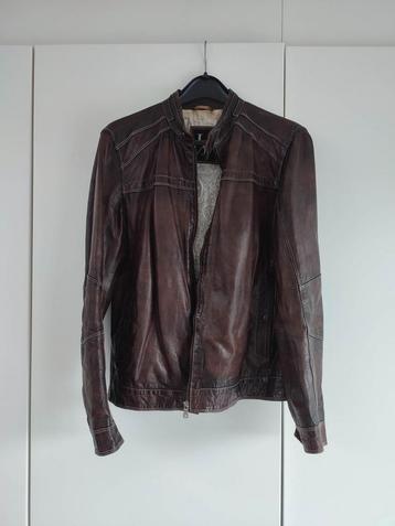 Lederen vest jas maat L 50 beschikbaar voor biedingen