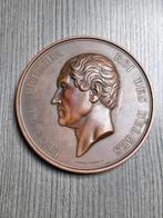 medaille brons inhuldiging congreskolom 1859 Leopold Wiener, Ophalen of Verzenden, Brons
