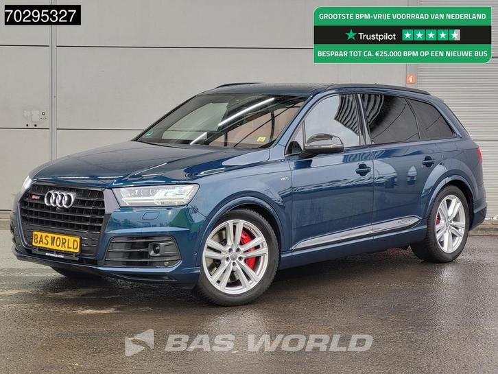 Audi SQ7 SQ7 V8 4x4 Automaat 436PK ACC LED Navi Leder Camera, Auto's, Audi, Bedrijf, Te koop, SQ7, 4x4, Achteruitrijcamera, Airconditioning