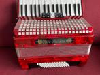 Z.g.a.n. Pulcini Y Figli accordeon . 72 bas .3korig .Compact, Muziek en Instrumenten, Accordeons, 72-bas, Zo goed als nieuw, Met riemen