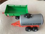 Aanhangwagen met kipbak en tankwagen bruder 30 cm, Ophalen of Verzenden, Gebruikt