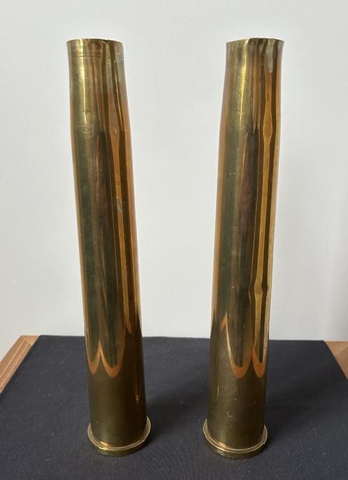 2 tubes jaunes en cuivre - Bofors, Collections, Objets militaires | Général, Armée de l'air, Enlèvement ou Envoi