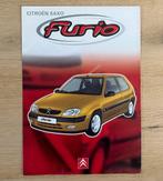 Citroën Saxo Furio vouwfolder BE-NL 2000, Livres, Autos | Brochures & Magazines, Citroën, Utilisé, Enlèvement ou Envoi