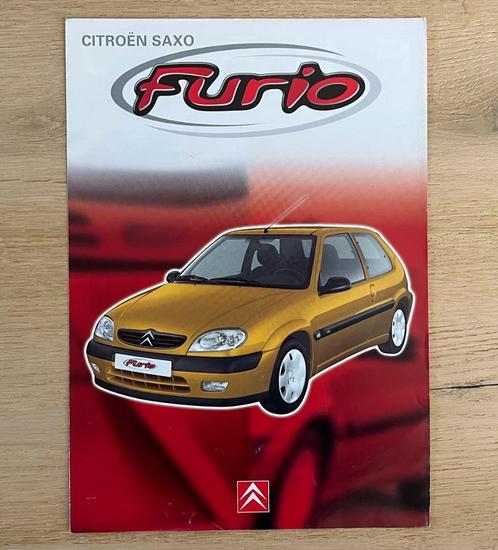 Citroën Saxo Furio vouwfolder BE-NL 2000, Livres, Autos | Brochures & Magazines, Utilisé, Citroën, Enlèvement ou Envoi