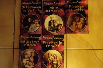 virginia andrews   :  5 boeken van andrews , zie titels beschikbaar voor biedingen