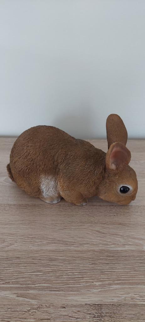 beeld bruin snuffelend konijn van Intratuin, Verzamelen, Beelden en Beeldjes, Zo goed als nieuw, Dier, Ophalen