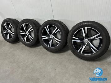 6-7mm! Originele Volvo XC40 5-Double Spoke Matt Black Diamon, Auto-onderdelen, Banden en Velgen, 18 inch, Gebruikt, Banden en Velgen