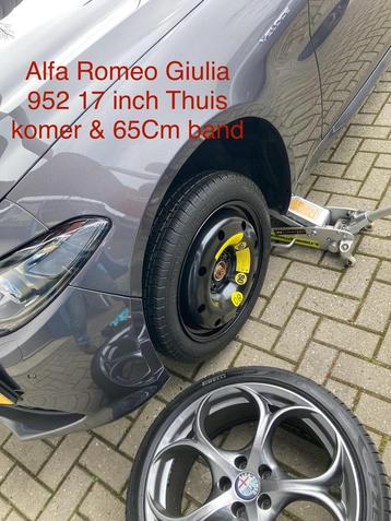 Reservewiel Thuiskomer ALFA ROMEO Giulia Giulietta Stelvio < beschikbaar voor biedingen