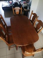 Tafel en 6 stoelen te koop, Huis en Inrichting, Tafels | Eettafels, Ophalen, Gebruikt
