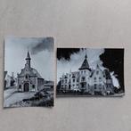 2 oude postkaarten van Brussegem (niet beschreven), Verzamelen, Ophalen of Verzenden