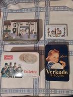 3 vintage blikkendoosjes thema koekjes, Verzamelen, Ophalen of Verzenden, Zo goed als nieuw, Koek(jes), Overige merken