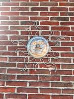 Muurdecoratie buiten. Zon in staal, Ophalen, Gebruikt