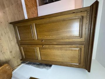 Kleerkast, Huis en Inrichting, Ophalen, 100 tot 150 cm, Eikenhout, Met hangruimte