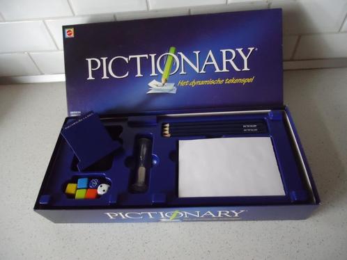 "Pictionary"  van Mattel in prima staat., Hobby en Vrije tijd, Gezelschapsspellen | Bordspellen, Zo goed als nieuw, Een of twee spelers