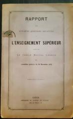 1872+Luik+Cercle Médical Liégeois+1872 rapport, Gelopen, Luik, Ophalen of Verzenden, Voor 1920