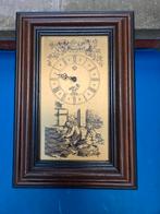 Klok de vloerder in eiken kader., Antiek en Kunst, Ophalen of Verzenden