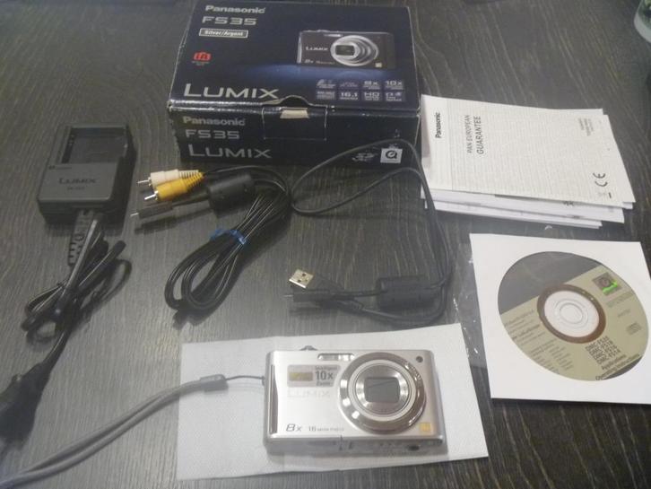 Panasonic Lumix DMC FS35 Silver Leica 16.1 Megapixel, TV, Hi-fi & Vidéo, Appareils photo numériques, Utilisé, Compact, Autres Marques