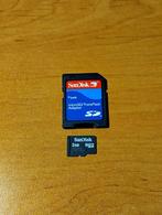 Carte micro SD 2gb + adapter SanDisk (testée et formatée), SD, Enlèvement, 2 GB, SanDisk