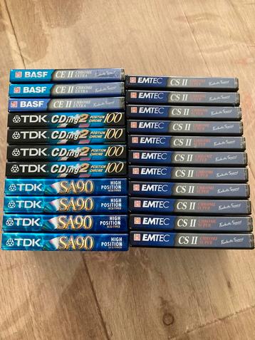 TDK,BASF chrome cassettebandjes beschikbaar voor biedingen