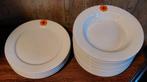 Borden Thomas, 17 stuks, wit/oranje bloem, Huis en Inrichting, Ophalen, Gebruikt, Bord(en)
