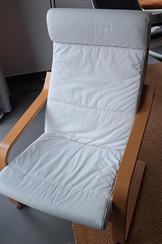 IKEA fauteuil POANG, Huis en Inrichting, Fauteuils, Zo goed als nieuw, Hout, Stof, Ophalen