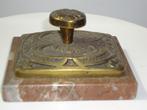 Art Nouveau brons presse-papier desktop paperweight, marble, Antiek en Kunst, Ophalen of Verzenden