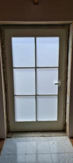 deur, Doe-het-zelf en Bouw, Deuren en Vliegenramen, Gebruikt, Buitendeur, 200 tot 215 cm, Hout