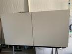 Meubelen Witte Hangkast, Ophalen, 100 tot 150 cm, Kunststof, Gewone witte kast . Kan dienen in kinderkamer, keuken, garage;….
