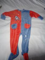 pyjama velours bleu orange taille 18 mois, Gebruikt, Ophalen of Verzenden, Jongetje, Nacht- of Onderkleding