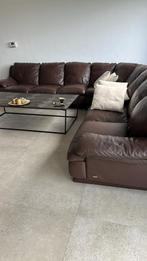 Elegante Leren Zetel in Perfecte Staat, Huis en Inrichting, Zetels | Complete zithoeken, Ophalen, Zo goed als nieuw, Leer, Hoekzetel